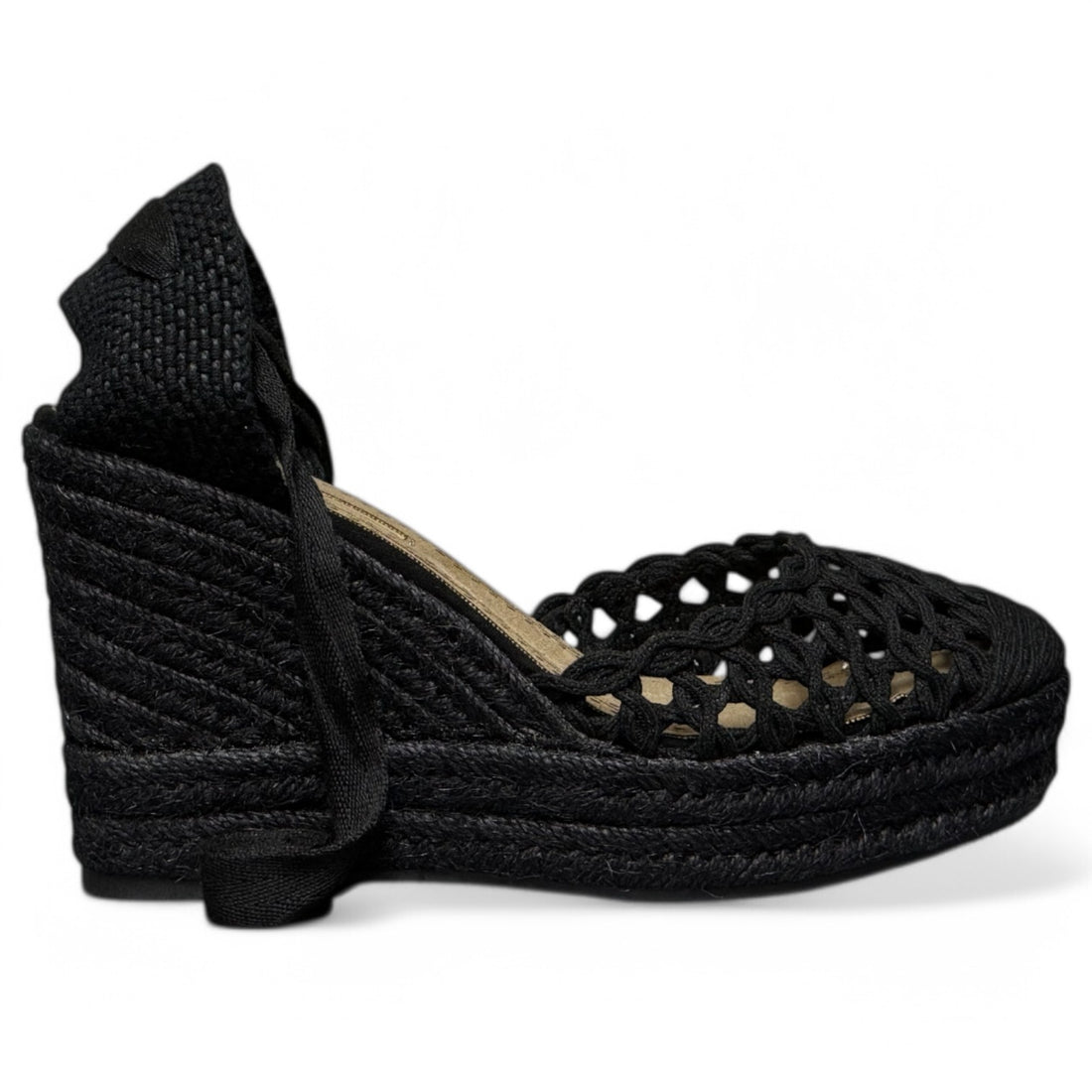 Alpargatas Corina Trenzados M5387 Negro - imagen 1