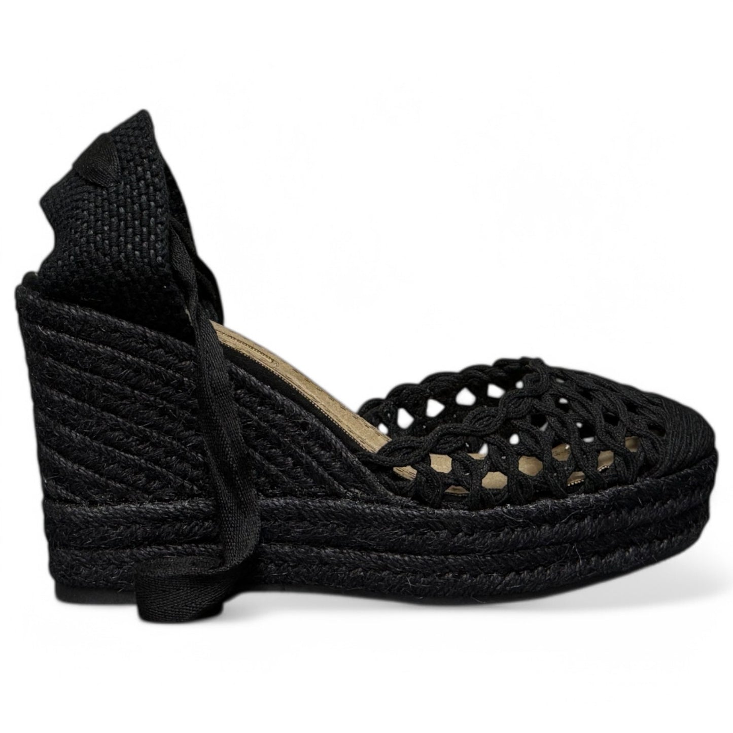 Alpargatas Corina Trenzados M5387 Negro - imagen 1