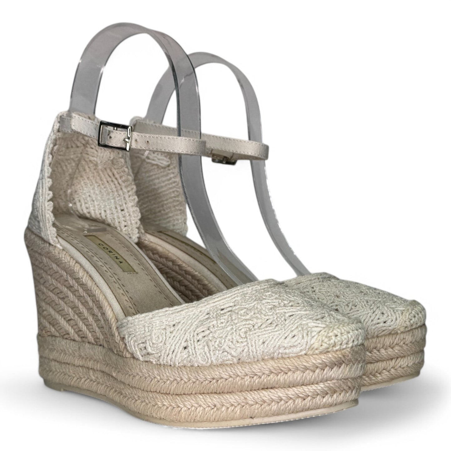 Alpargatas Corina Yute Bordado M4295 Beige - imagen 2