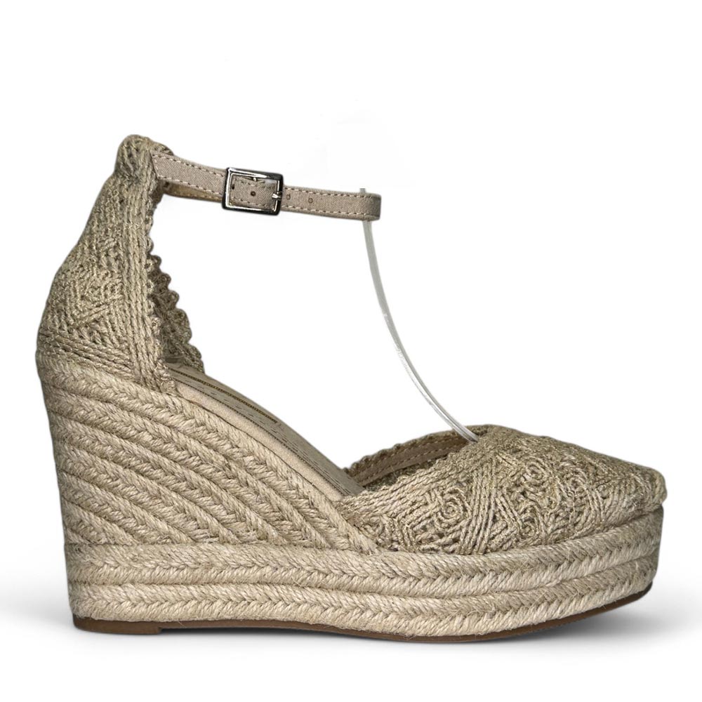 Alpargatas Corina Yute Bordado M4295 Natural - imagen 1