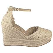 Alpargatas Corina Yute Bordado M4295 Oro