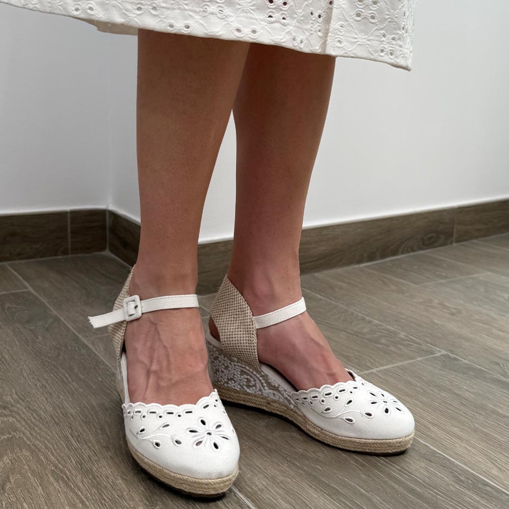 Alpargatas de Novia Mandarina Mayra Blanco - imagen 8