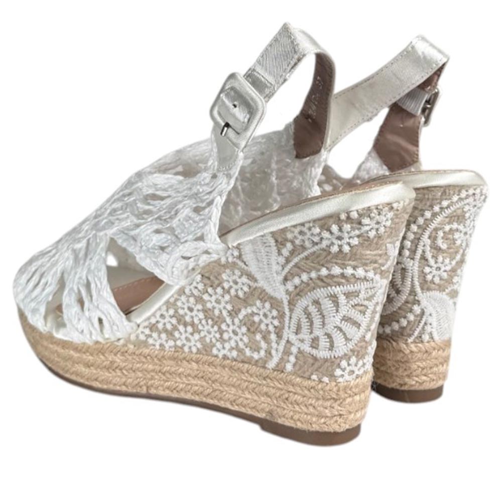 Alpargatas de Novia Mandarina Yolanda Blanco - imagen 3
