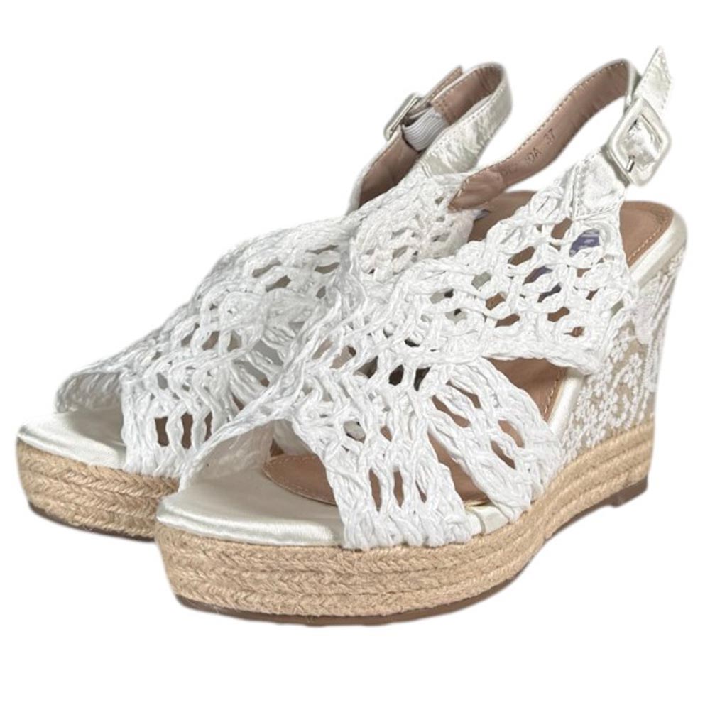 Alpargatas de Novia Mandarina Yolanda Blanco - imagen 5