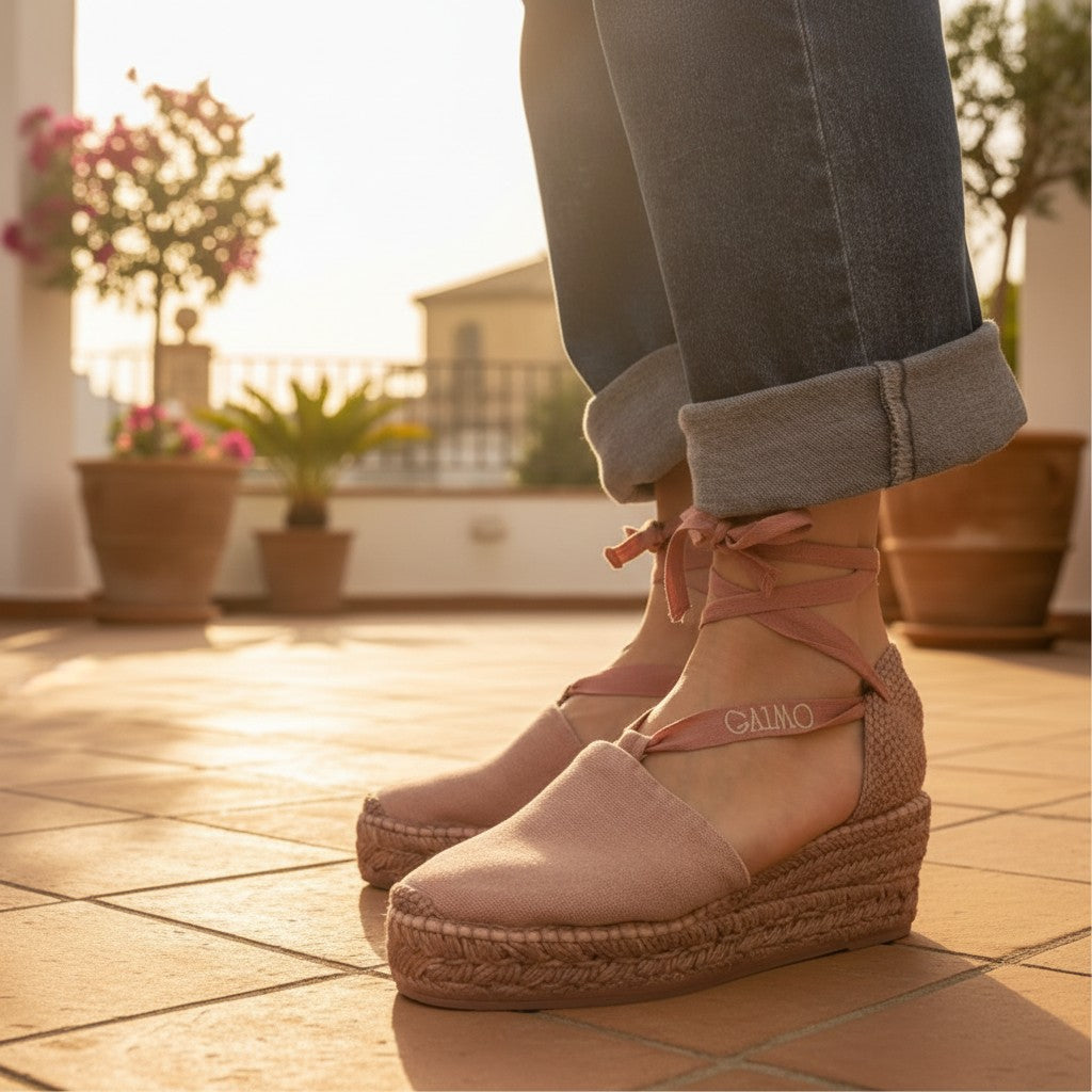 Alpargatas Gaimo ValentinaW Washed Tinte Rosa - imagen 2