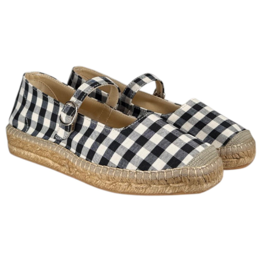 Alpargatas Salvi Merceditas Vichy 186375 Negro - imagen 3