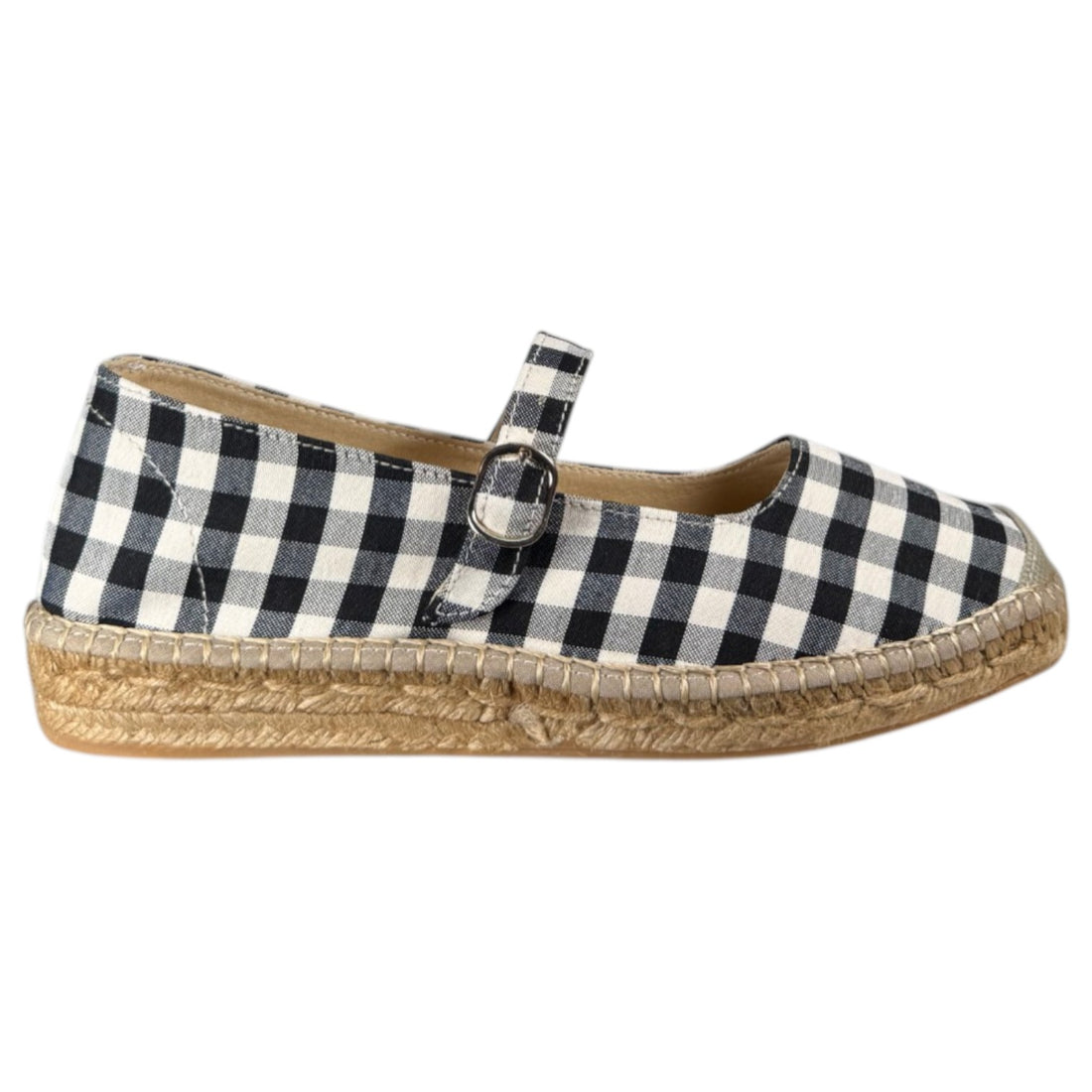 Alpargatas Salvi Merceditas Vichy 186375 Negro - imagen 1