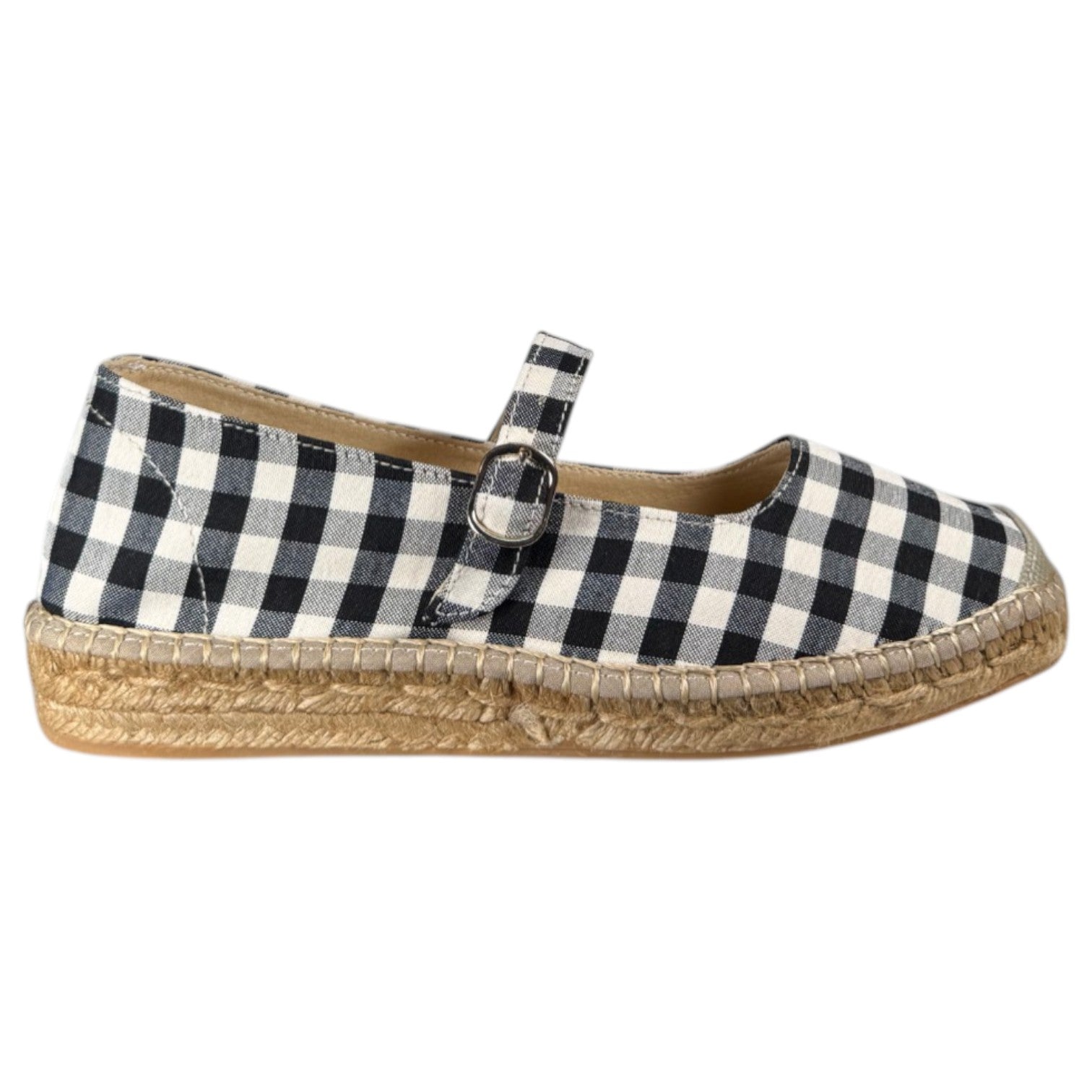 Alpargatas Salvi Merceditas Vichy 186375 Negro - imagen 1