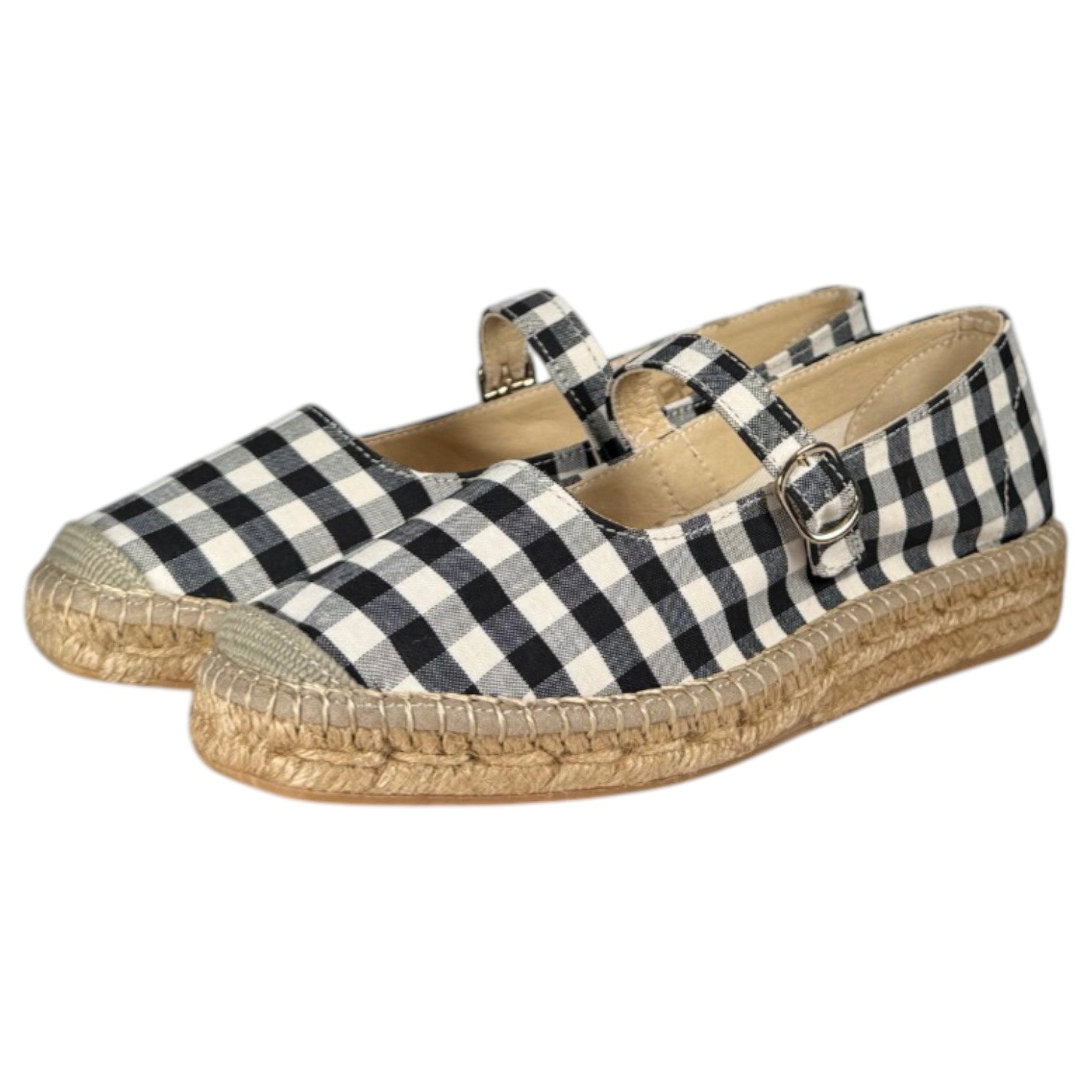 Alpargatas Salvi Merceditas Vichy 186375 Negro - imagen 5