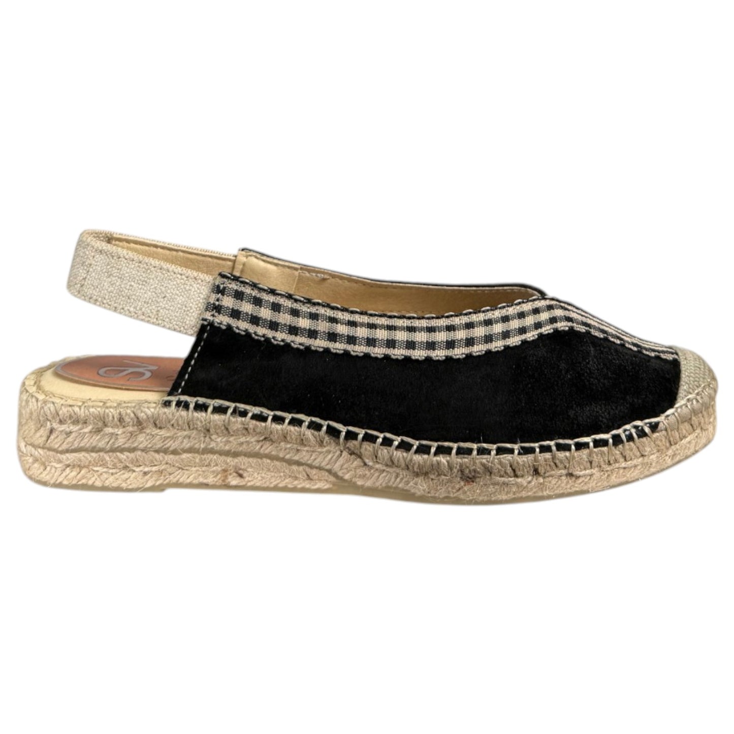 Alpargatas Salvi Vitelo Vichy 332016 Negro - imagen 1