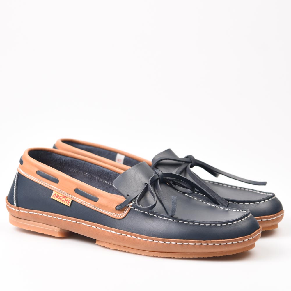 Zapatos Apache 414B Marino-Cuero Viejo - imagen 3