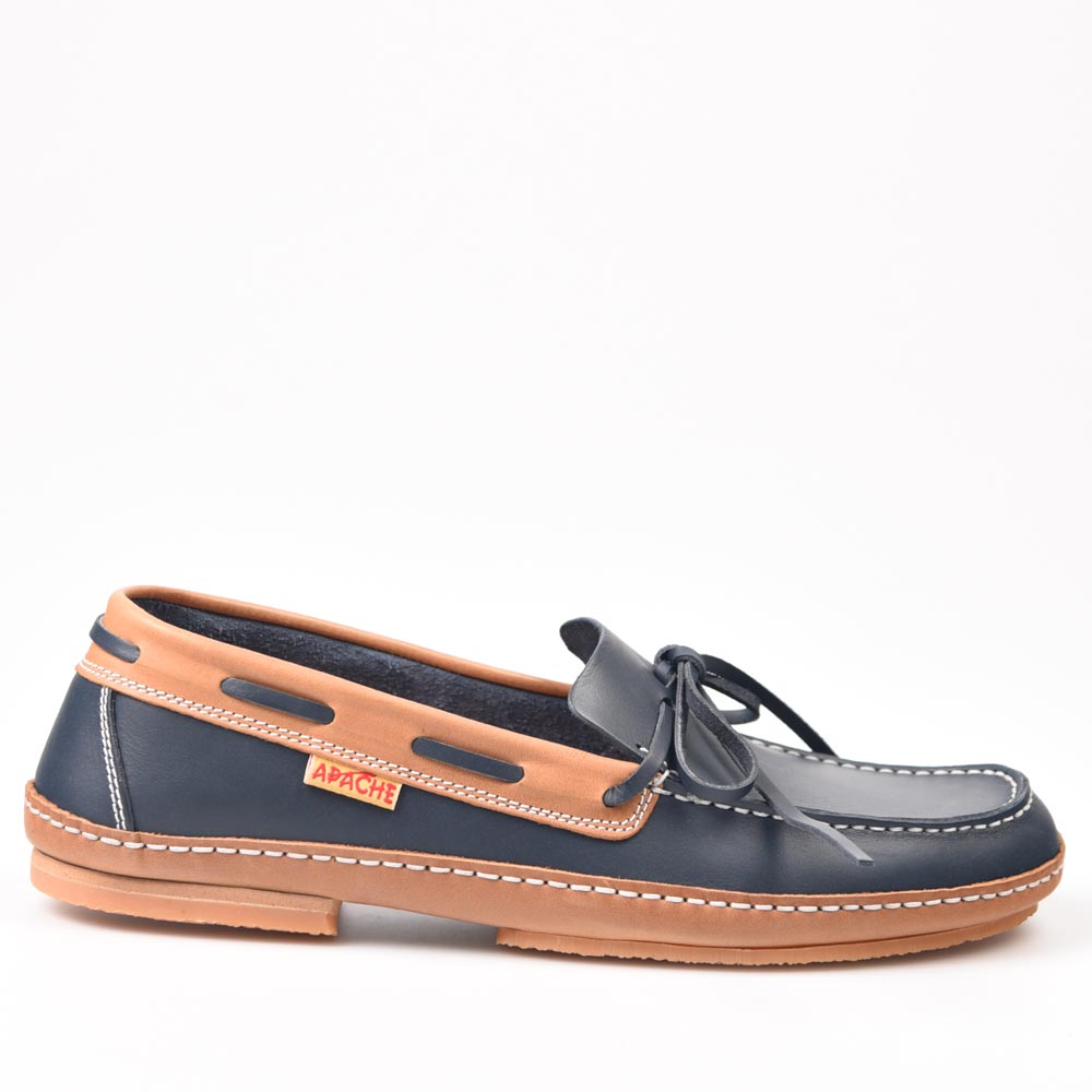 Zapatos Apache 414B Marino-Cuero Viejo - imagen 1