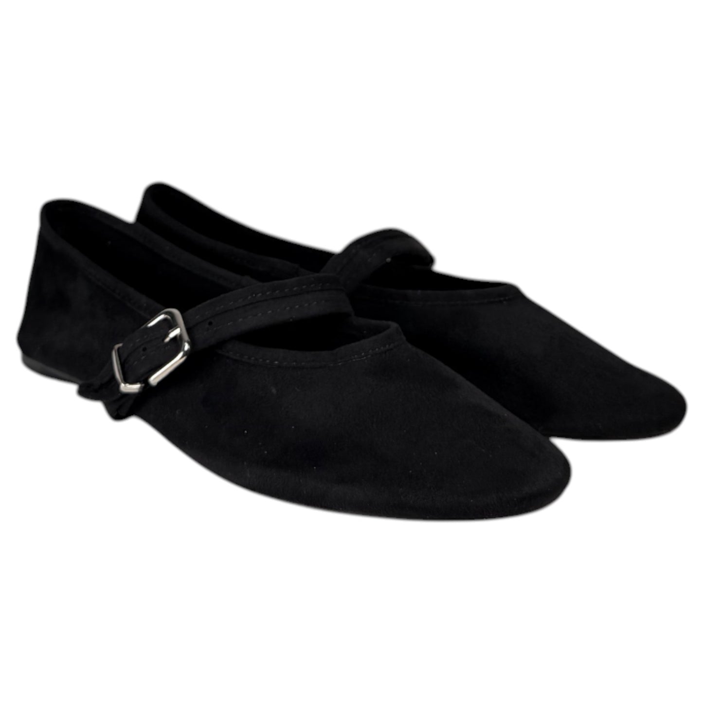 Bailarina Corina Plana Hebilla M5621 Negro - imagen 3