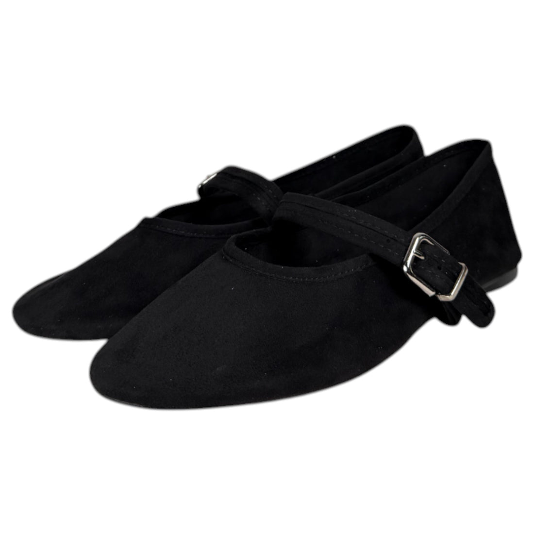 Bailarina Corina Plana Hebilla M5621 Negro - imagen 5