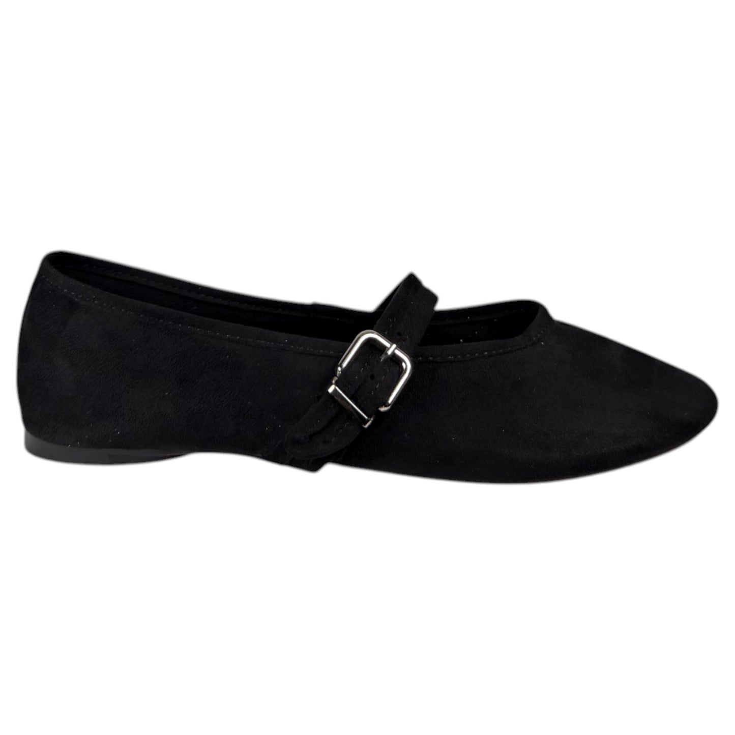 Bailarina Corina Plana Hebilla M5621 Negro - imagen 1