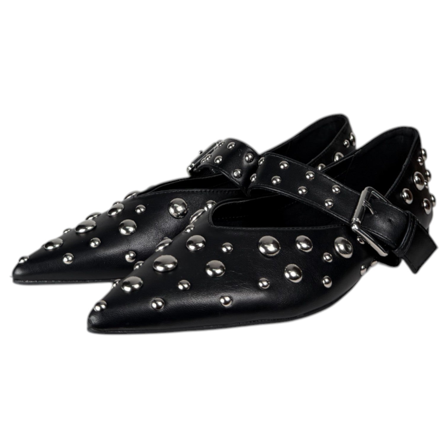 Bailarinas Corina Hebilla Tachas M5635 Negro - imagen 5