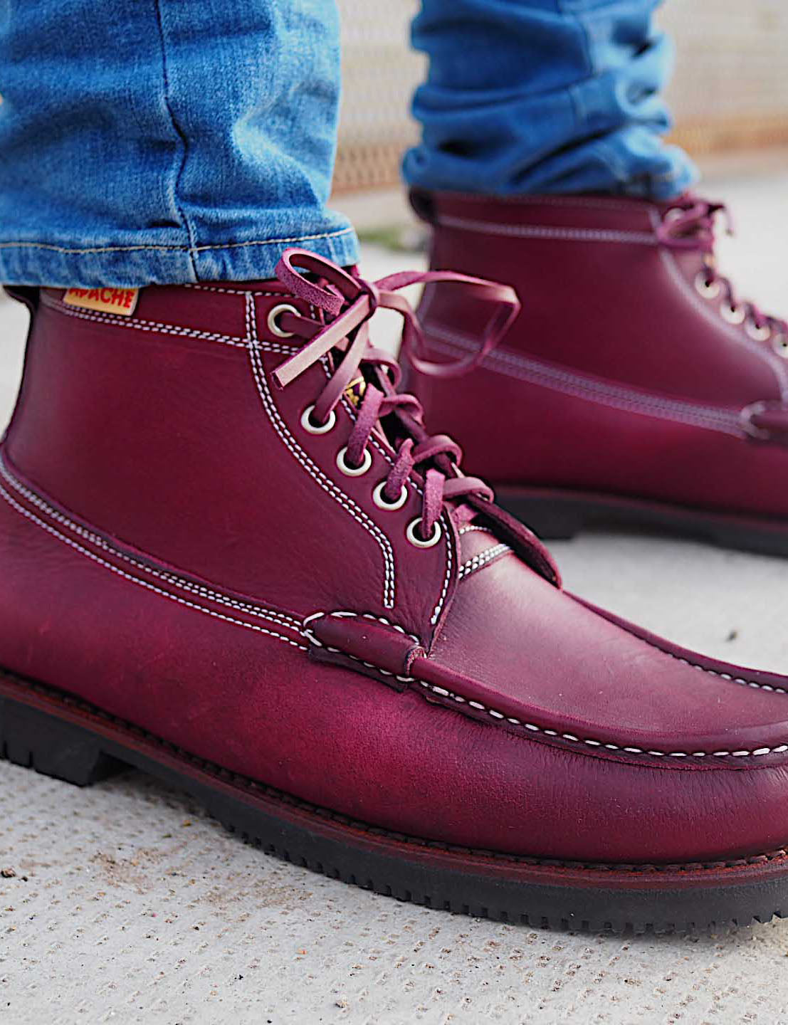 Botas Apache 506 Hunter Bajo Burdeos - imagen 4