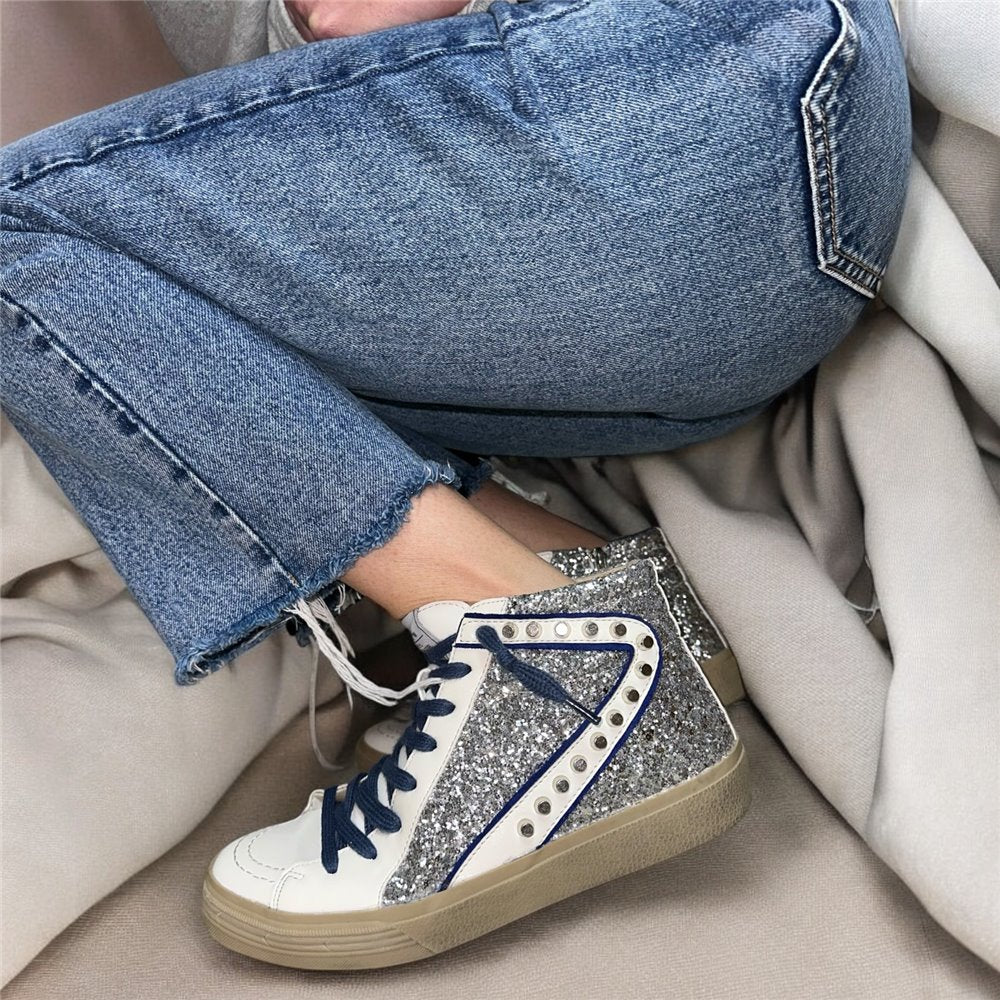 Botas Corina Coordenadas Tachas M5050 Plata - imagen 2