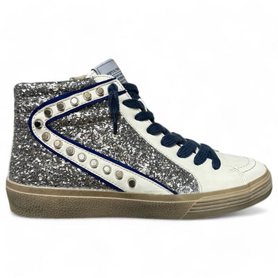 Botas Corina Coordenadas Tachas M5050 Plata