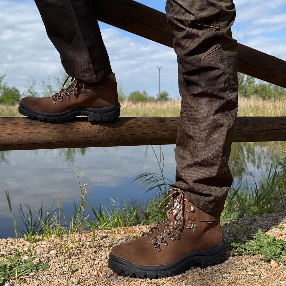 Botas de montaña y trekking Unisex La Valenciana Impermeables Tajo Marrón - imagen 4