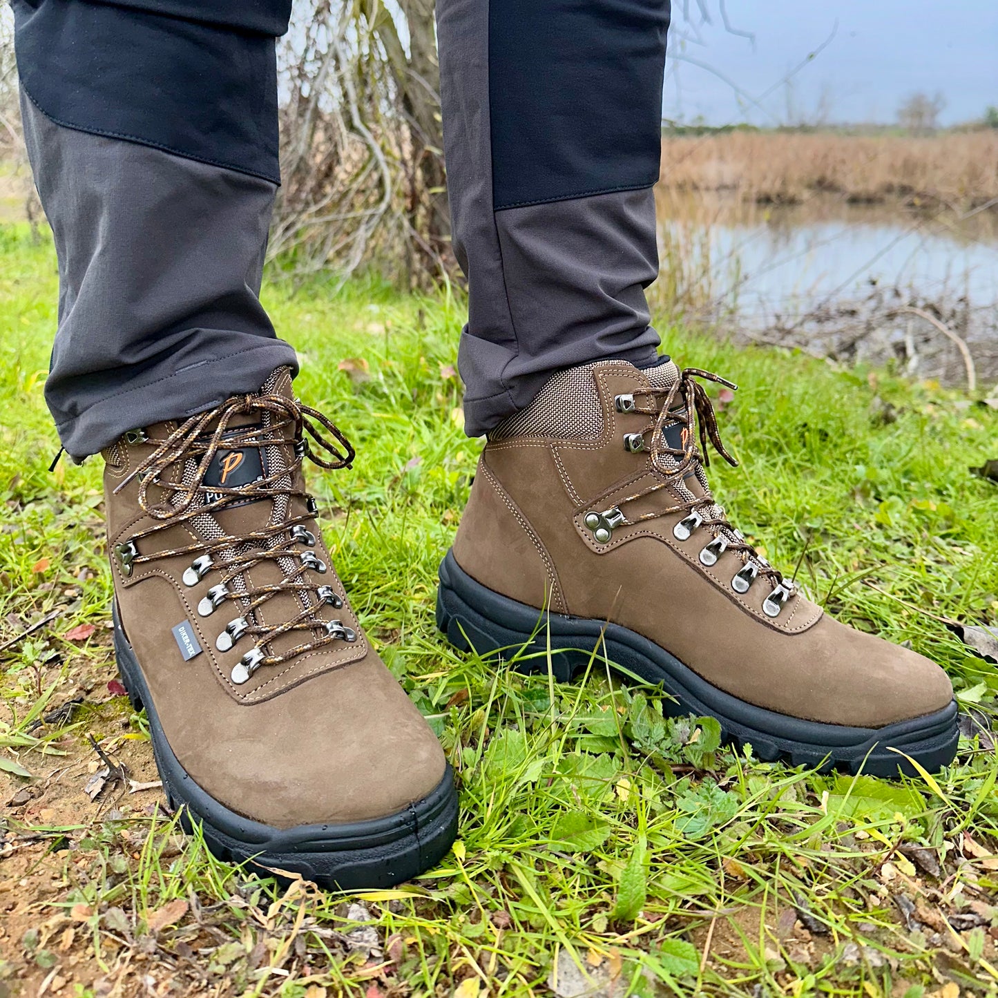 Botas de montaña y trekking Unisex Postigo Impermeables Nobuck Marrón - imagen 8