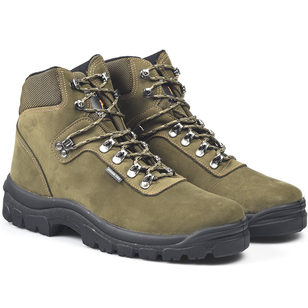 Botas de montaña y trekking Unisex Postigo Impermeables Nobuck Verde - imagen 3