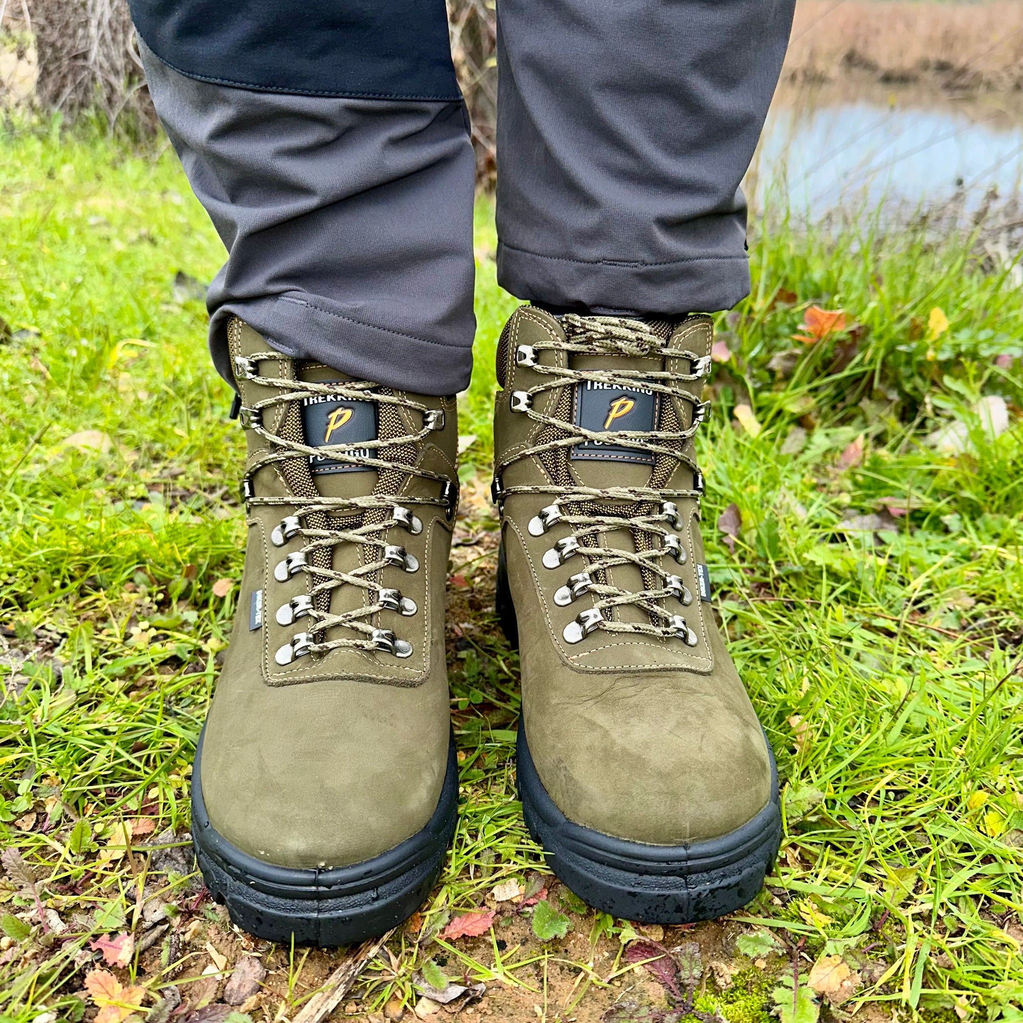 Botas de montaña y trekking Unisex Postigo Impermeables Nobuck Verde - imagen 7