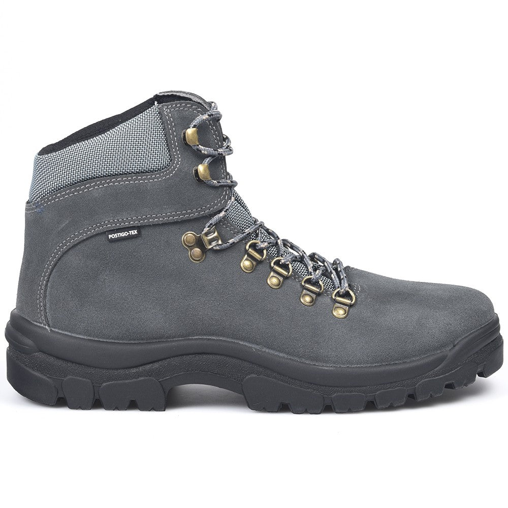 Botas de montaña y trekking Unisex Postigo Impermeables Piel Gris - imagen 1