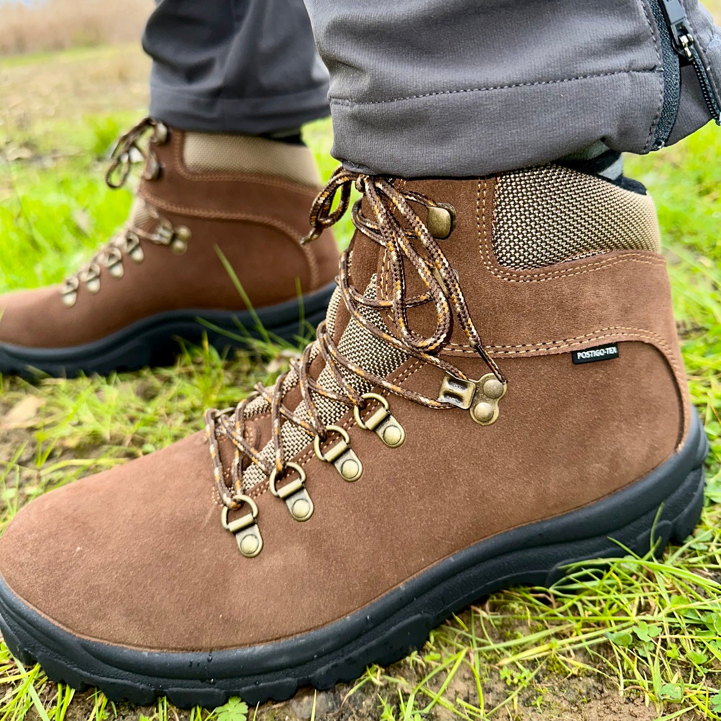 Botas de montaña y trekking Unisex Postigo Impermeables Piel Marrón - imagen 7