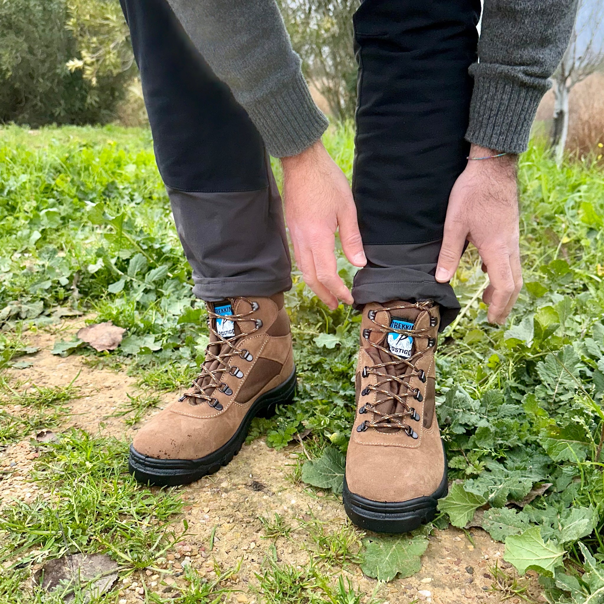 Botas de montaña y trekking Unisex Postigo Piel Cordura Marrón - imagen 7