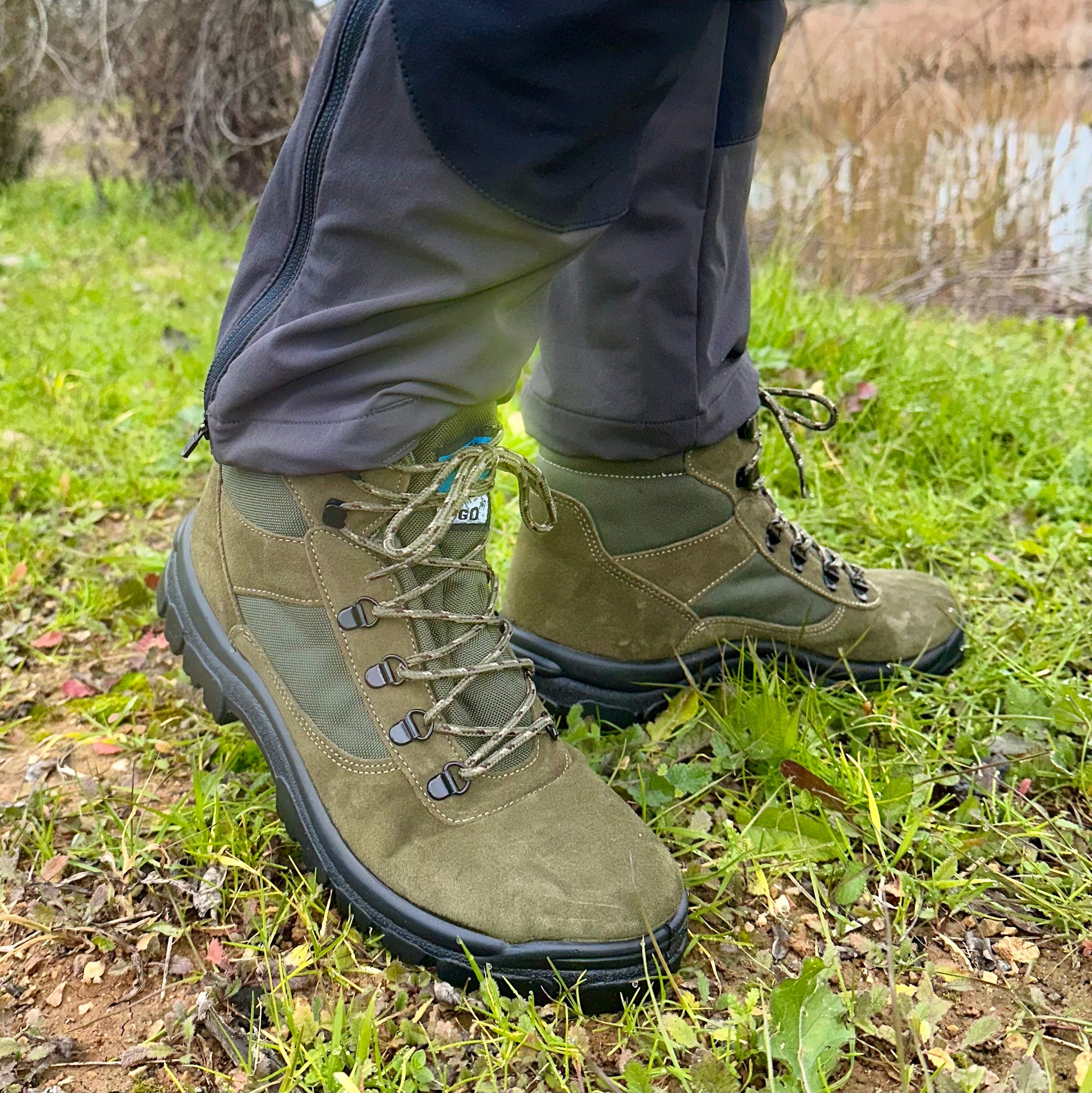 Botas de montaña y trekking Unisex Postigo Piel Cordura Verde - imagen 2