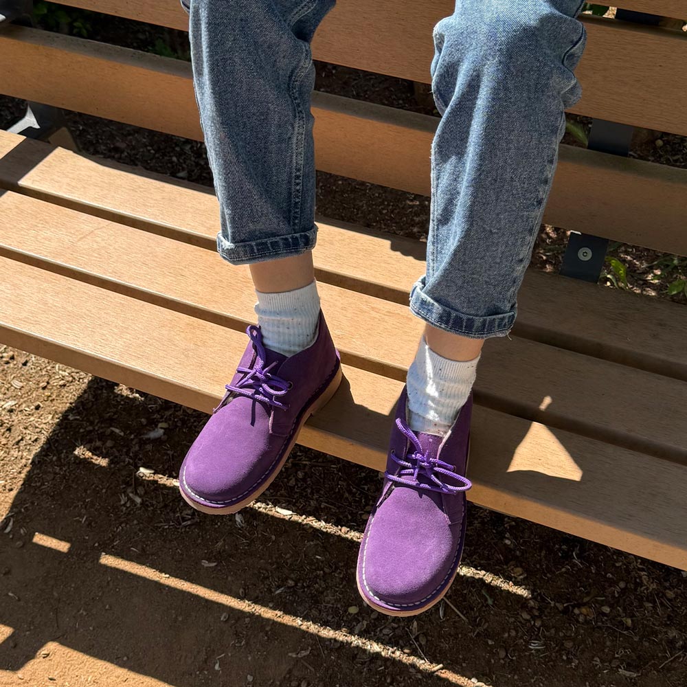 Botas Pisamierdas Morado Oscuro Borreguito - imagen 4
