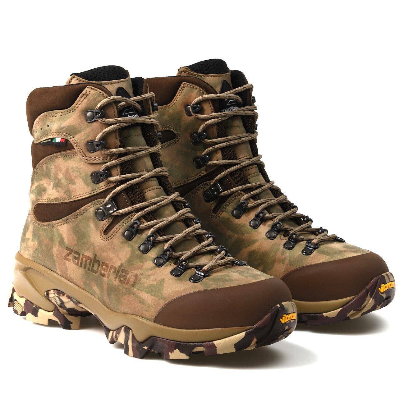 Botas de montaña y caza Hombre Zamberlan Lynx Mid 1214 GTX RR WL Camuflaje - imagen 9