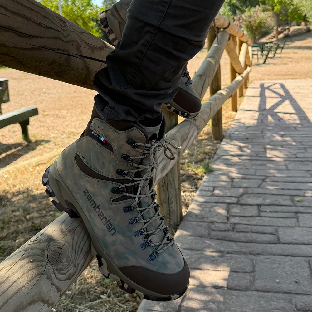 Botas de montaña y caza Hombre Zamberlan Lynx Mid 1214 GTX RR WL Camuflaje - imagen 4