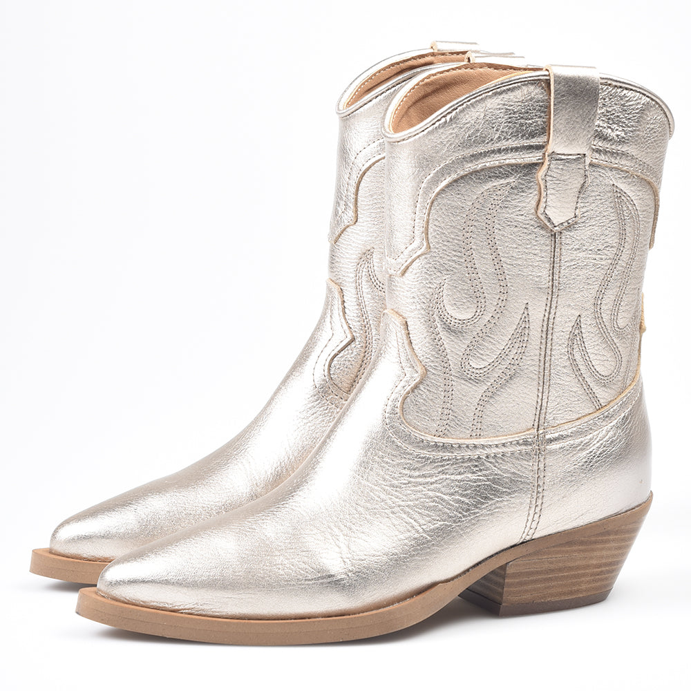 Botines Alpe Cowboy 50104143 Platino - imagen 4