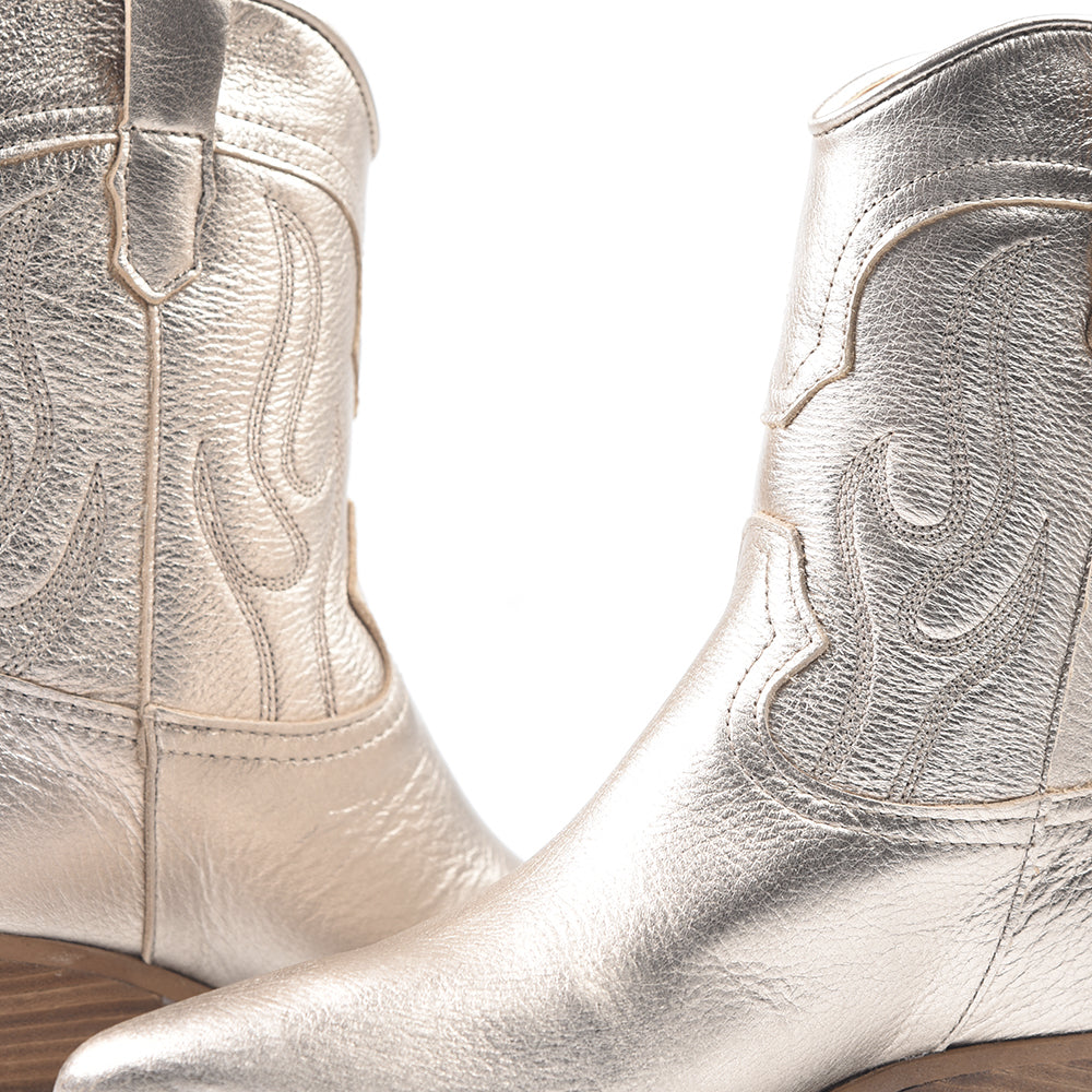 Botines Alpe Cowboy 50104143 Platino - imagen 2
