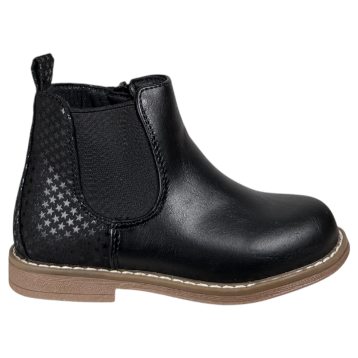 Botines Bubble Kids Elástico Glitter C1548 Negro - imagen 1