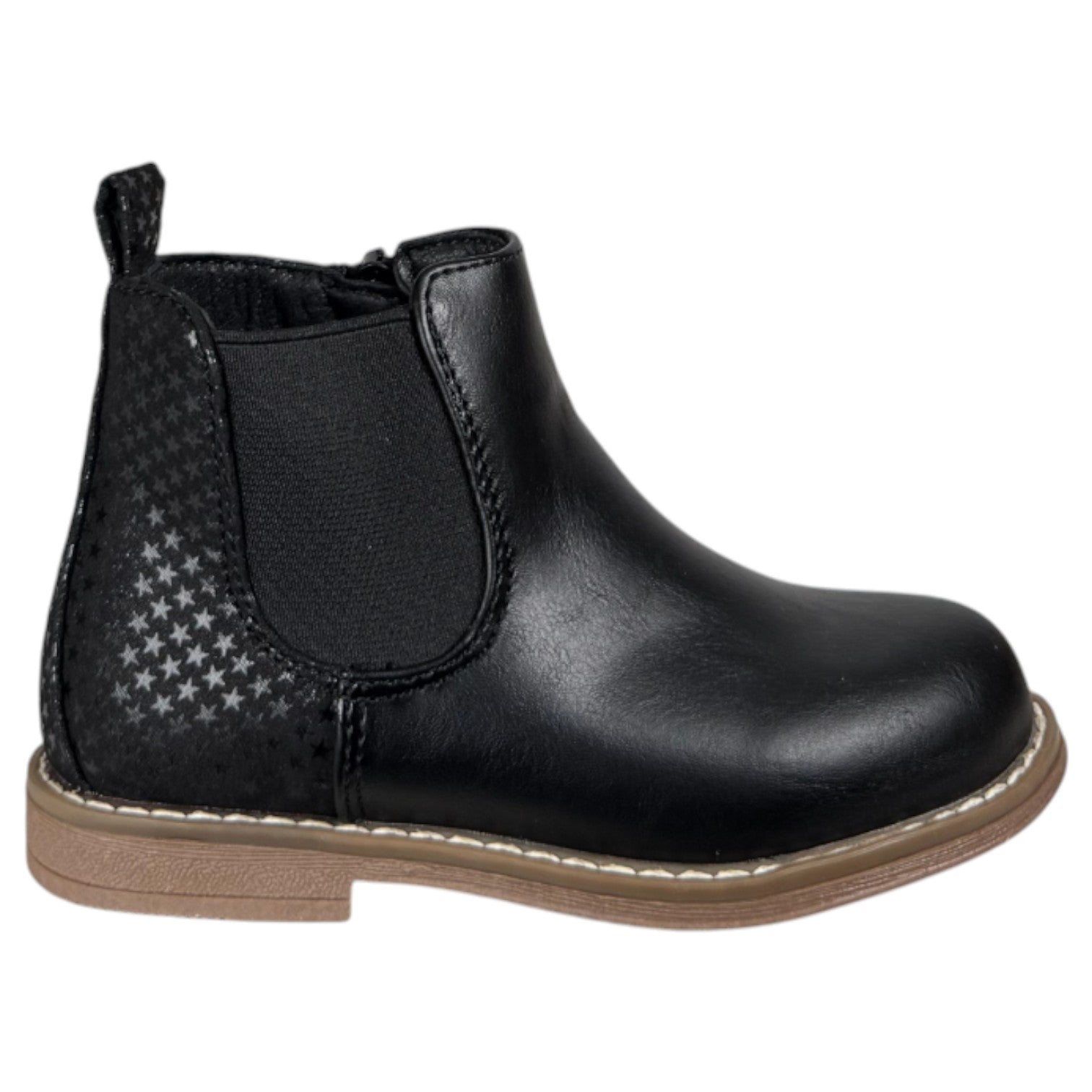 Botines Bubble Kids Elástico Glitter C1548 Negro - imagen 1