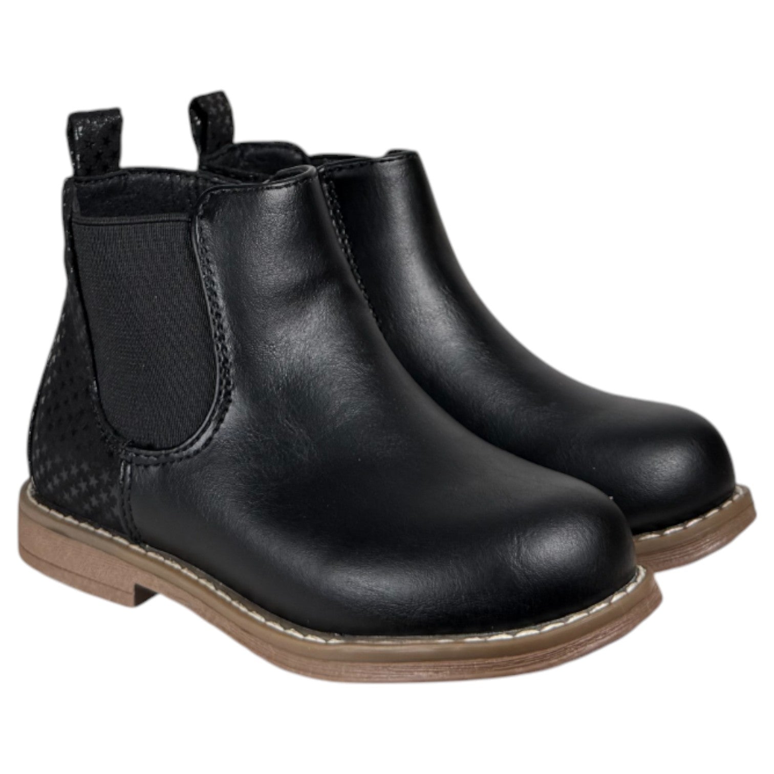 Botines Bubble Kids Elástico Glitter C1548 Negro - imagen 2