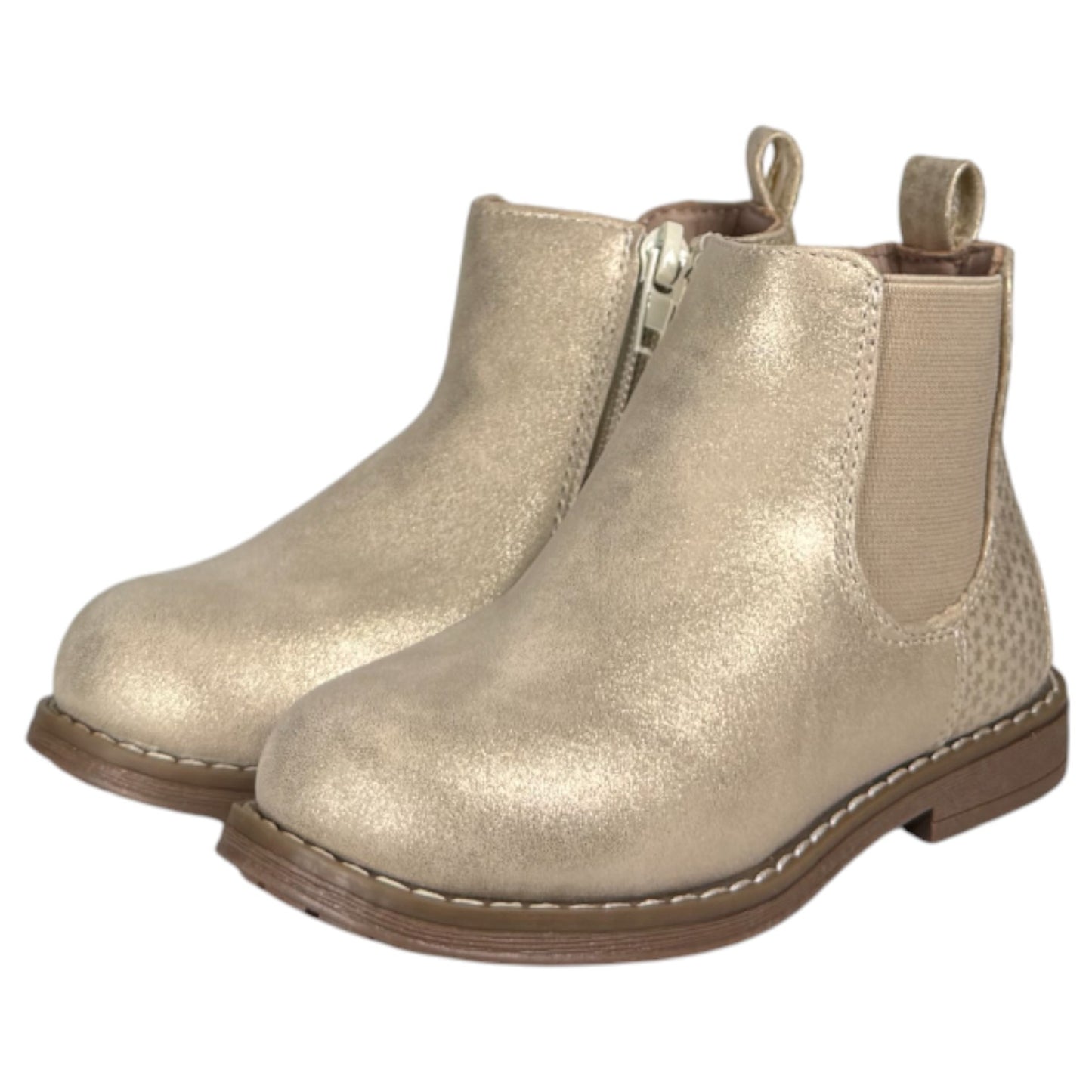 Botines Bubble Kids Elástico Glitter C1548 Oro - imagen 3