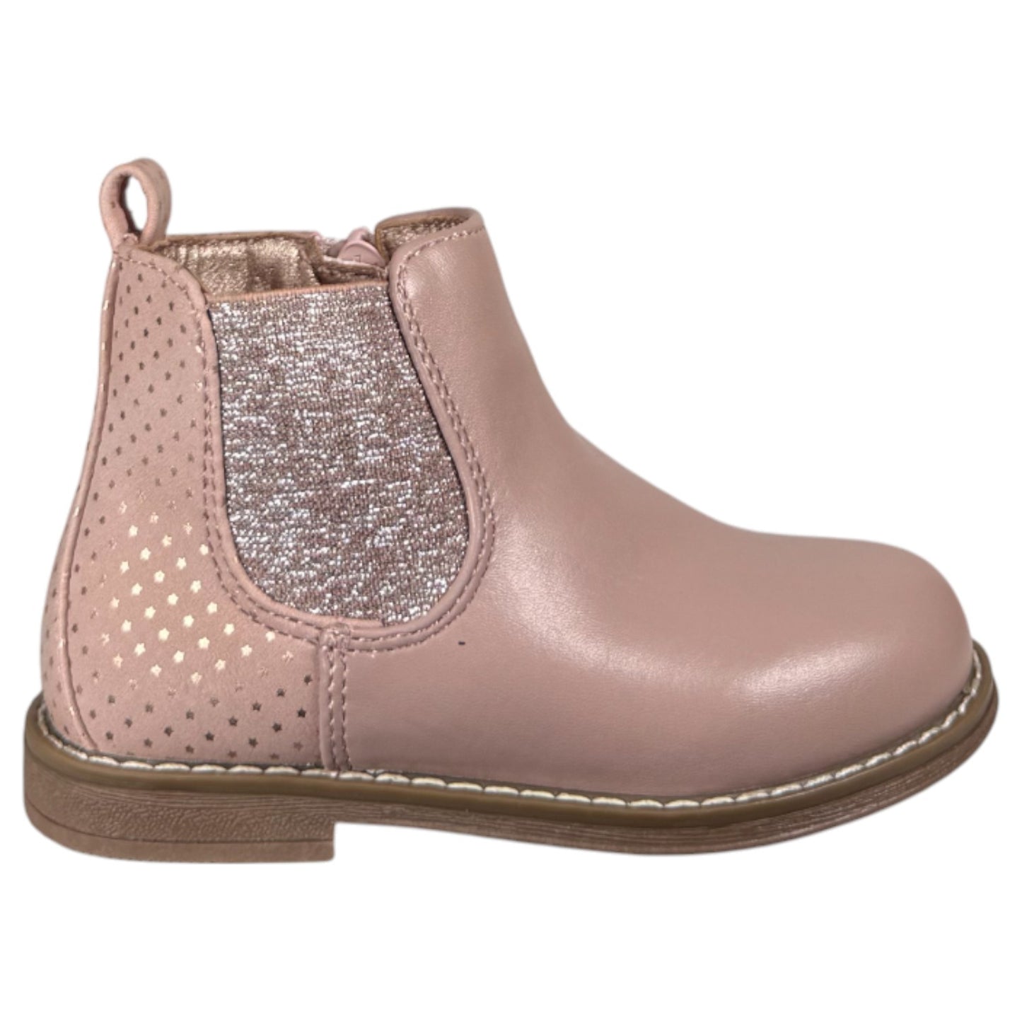 Botines Bubble Kids Elástico Glitter C1548 Rosa - imagen 1