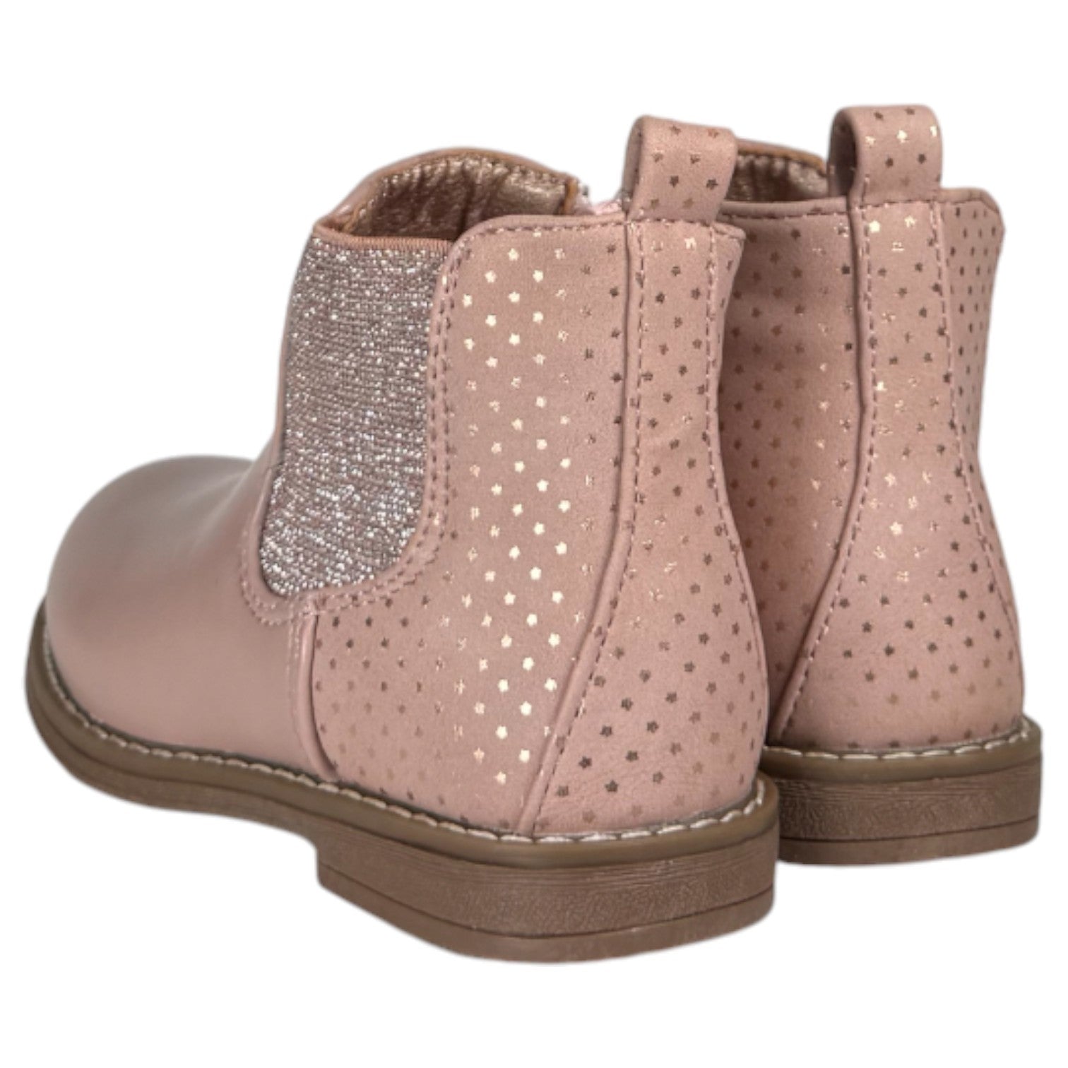 Botines Bubble Kids Elástico Glitter C1548 Rosa - imagen 4