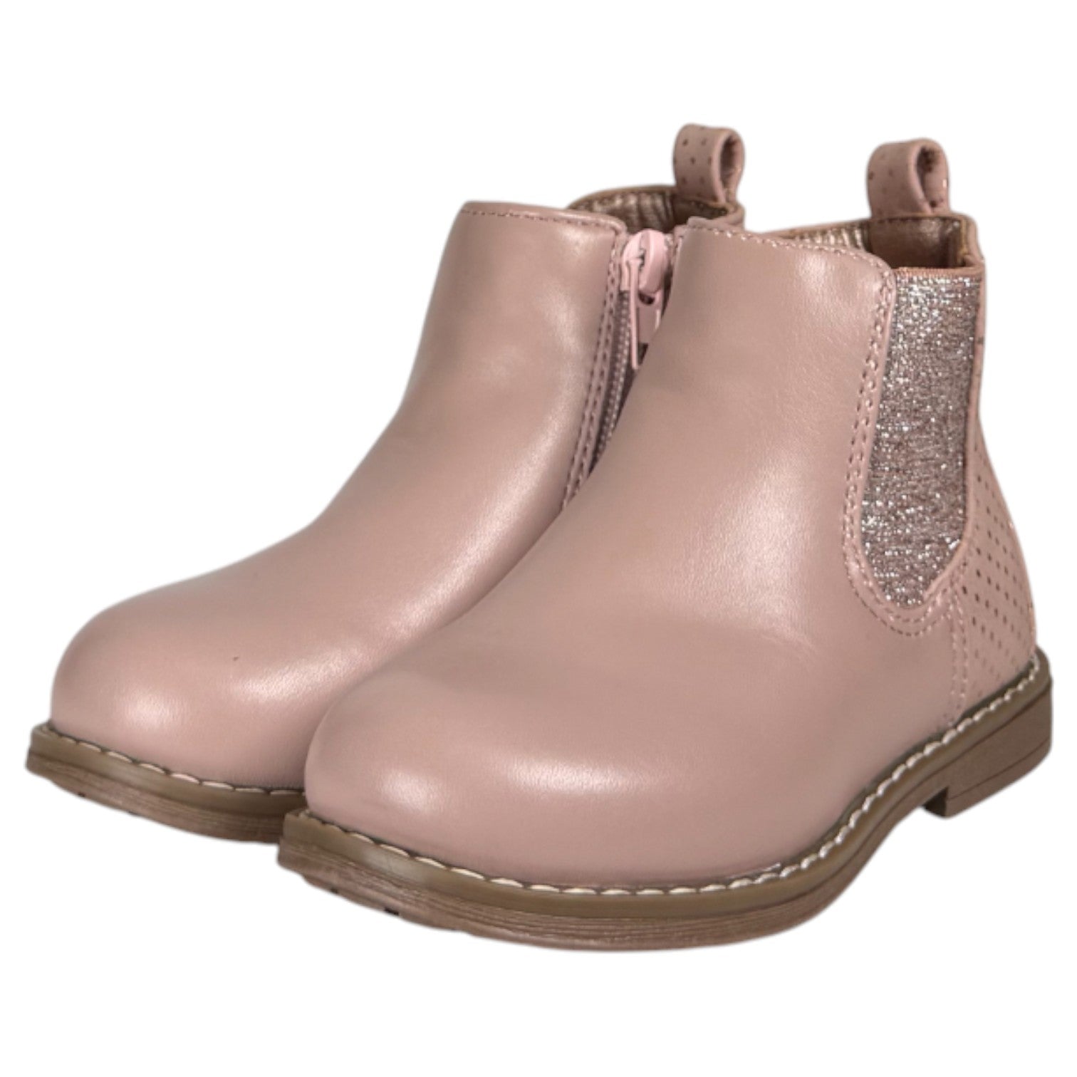 Botines Bubble Kids Elástico Glitter C1548 Rosa - imagen 3