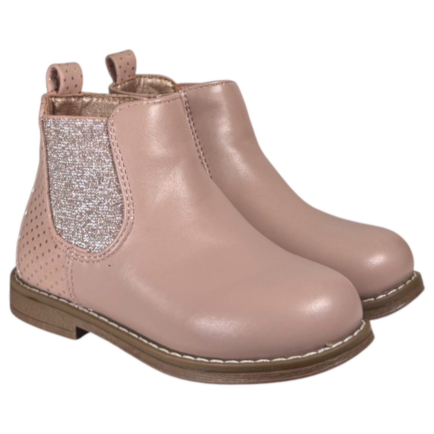 Botines Bubble Kids Elástico Glitter C1548 Rosa - imagen 2