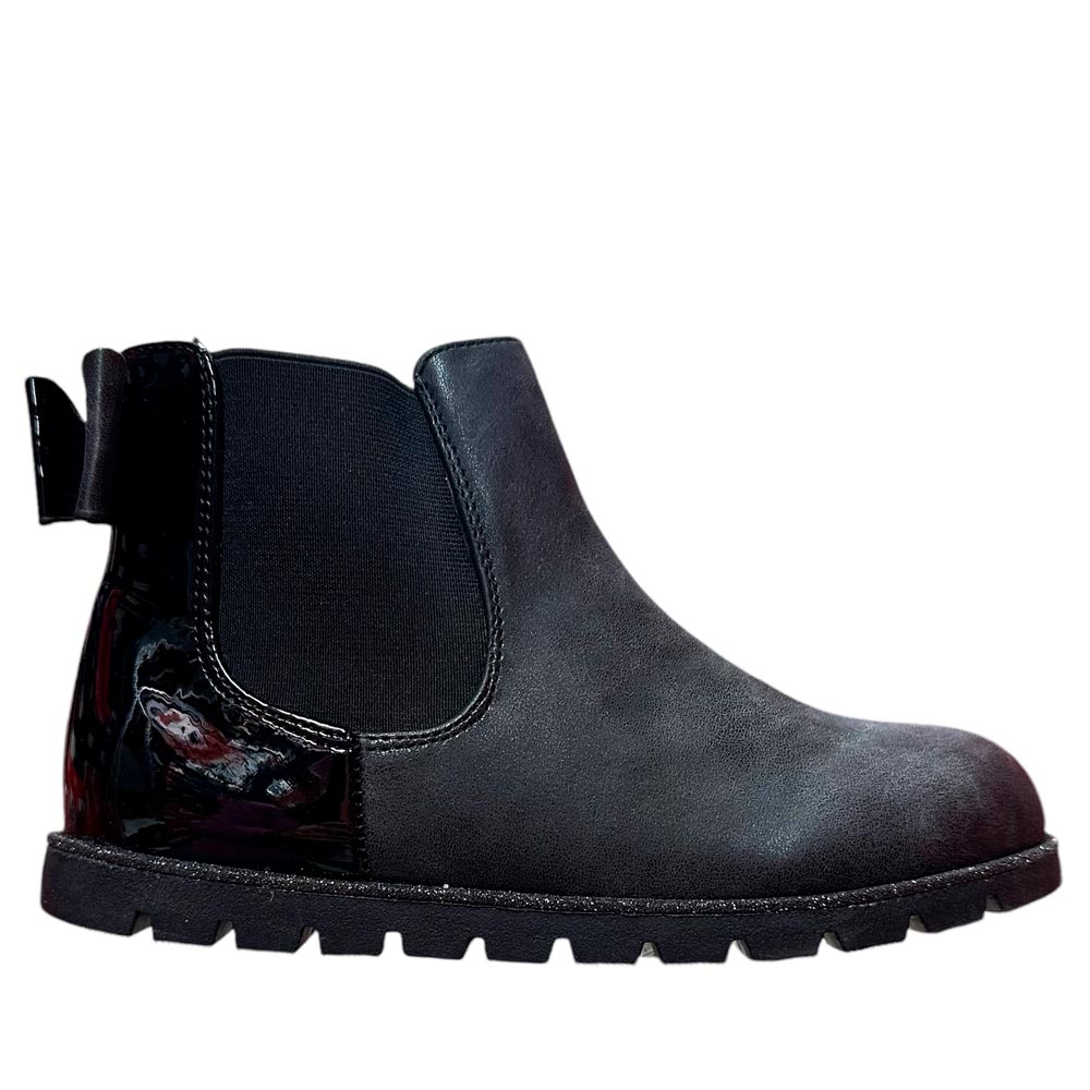 Botines Bubble Kids Lazo Charol C416-L Negro - imagen 6