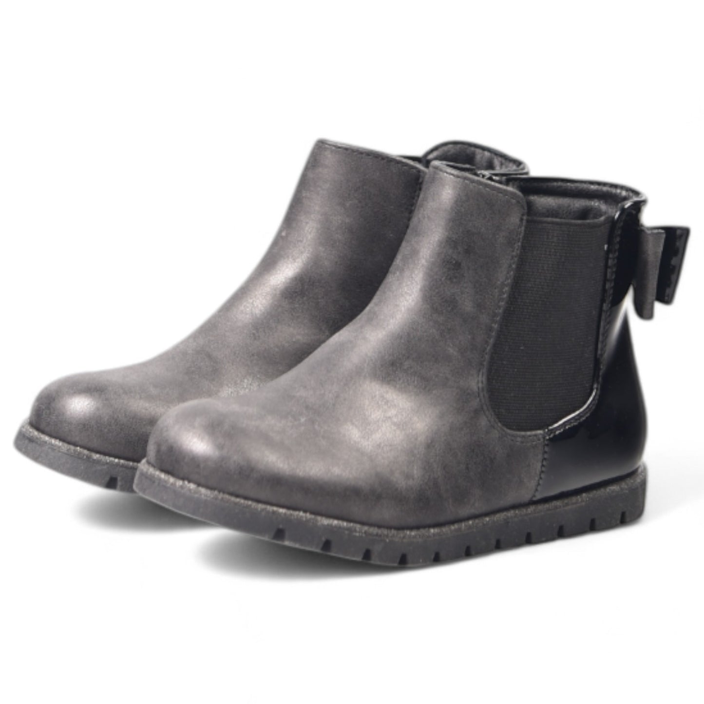Botines Bubble Kids Lazo Charol C416-L Negro - imagen 3