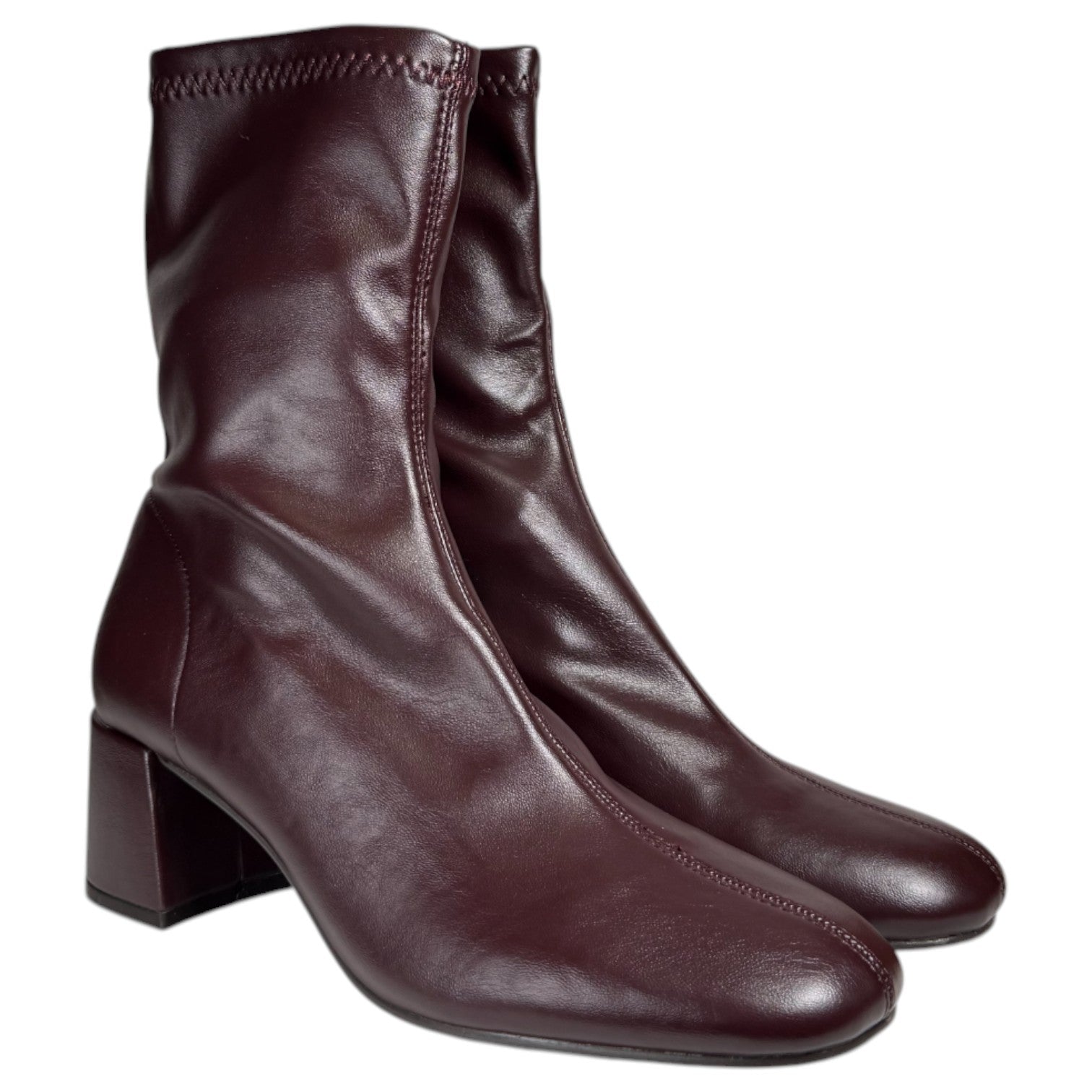 Botines Corina Caña Elástica M5885 Burdeos - imagen 3