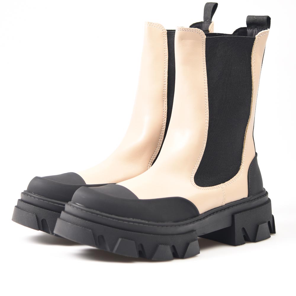 Botines Corina Chelsea Piso Track M2734 Crudo - imagen 3