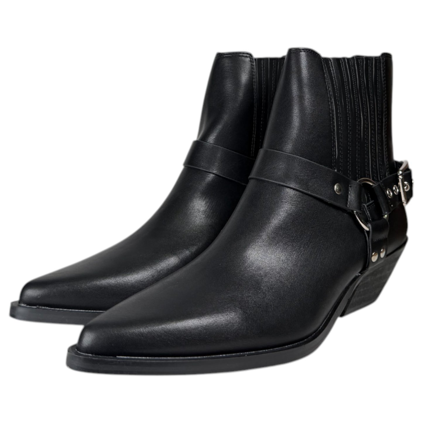 Botines Corina Cowboy Hebilla M4720 Negro - imagen 5