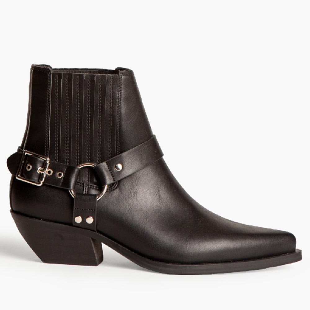 Botines Corina Cowboy Hebilla M4720 Negro - imagen 13